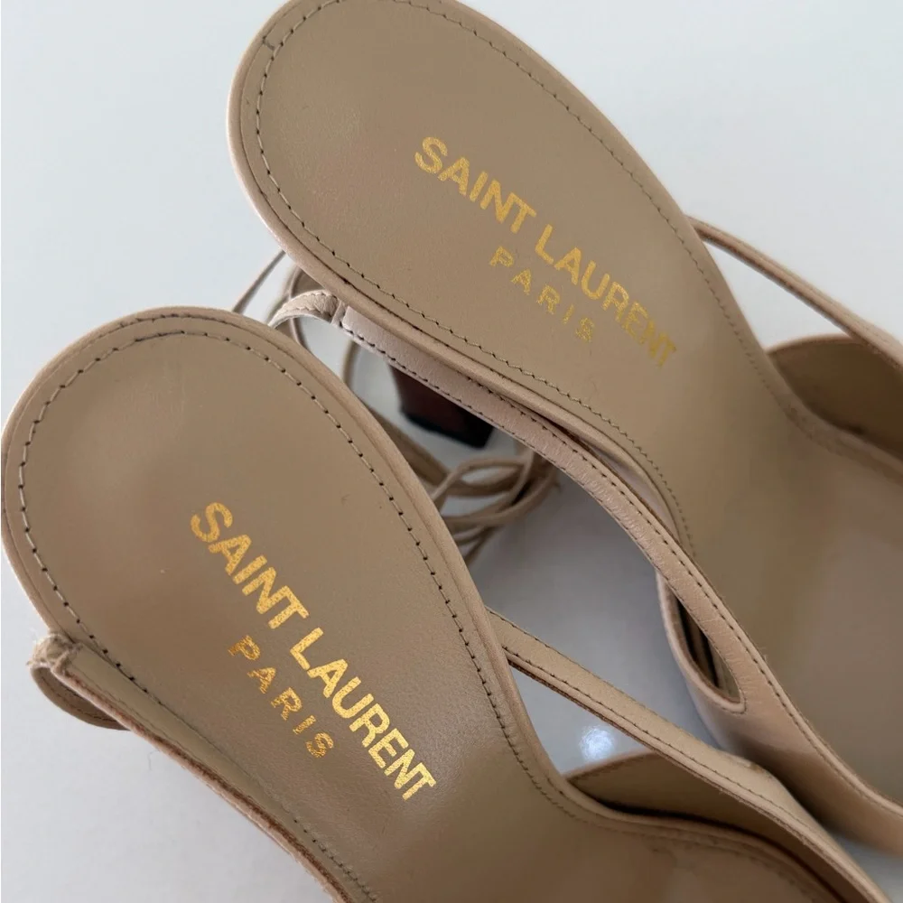 Saint Laurent Blade Slingback Heels - Picture 9 of 11